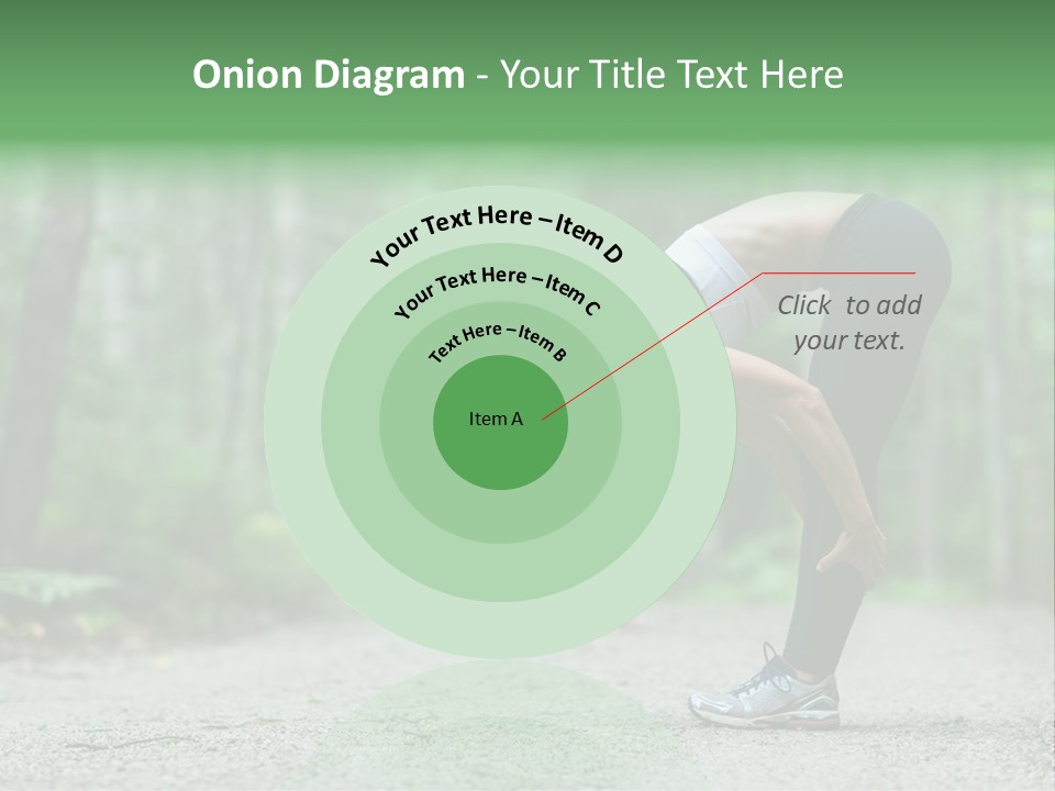 A Woman Doing Yoga In The Middle Of A Forest PowerPoint Template