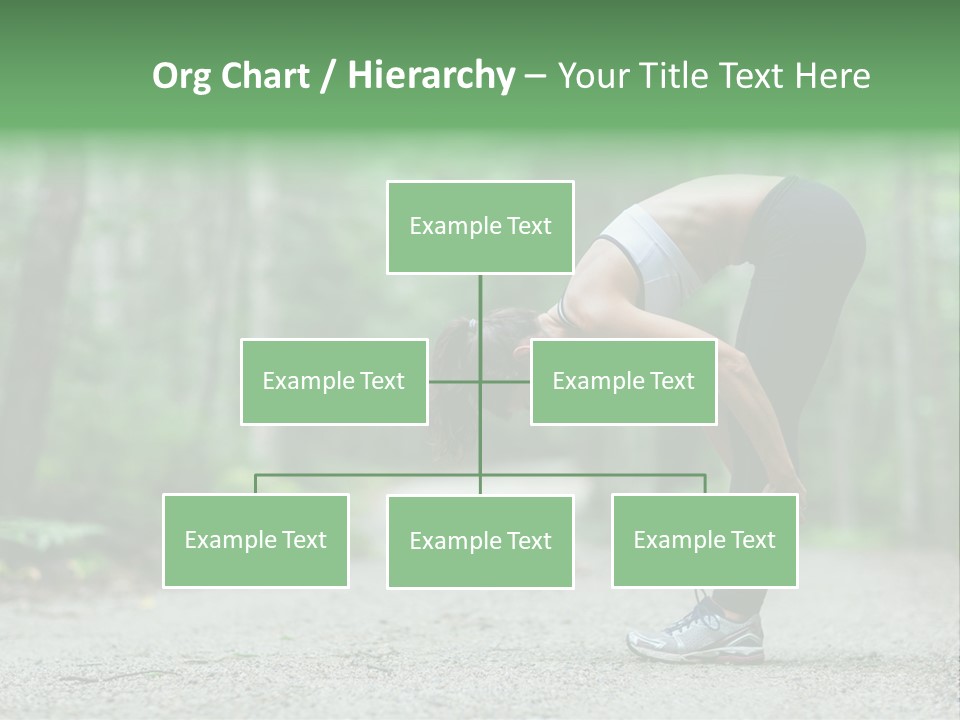 A Woman Doing Yoga In The Middle Of A Forest PowerPoint Template