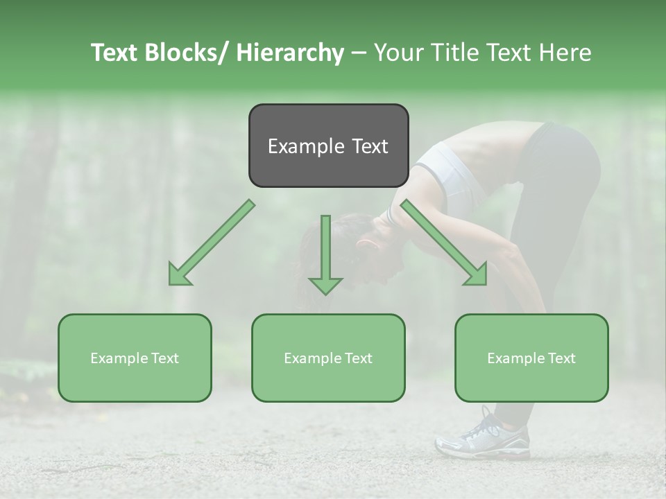 A Woman Doing Yoga In The Middle Of A Forest PowerPoint Template