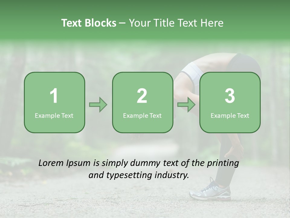 A Woman Doing Yoga In The Middle Of A Forest PowerPoint Template