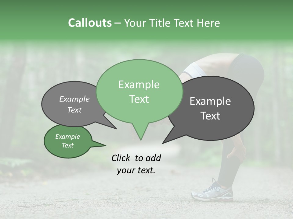 A Woman Doing Yoga In The Middle Of A Forest PowerPoint Template