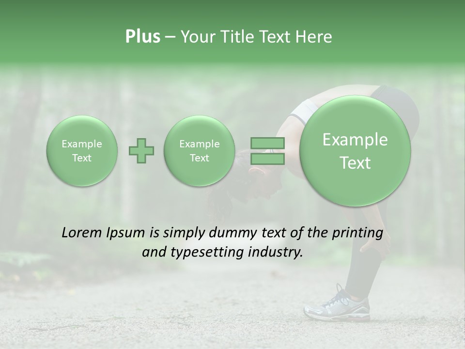 A Woman Doing Yoga In The Middle Of A Forest PowerPoint Template