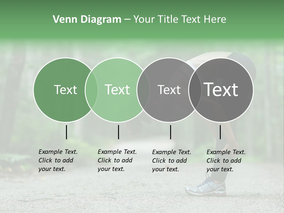 A Woman Doing Yoga In The Middle Of A Forest PowerPoint Template