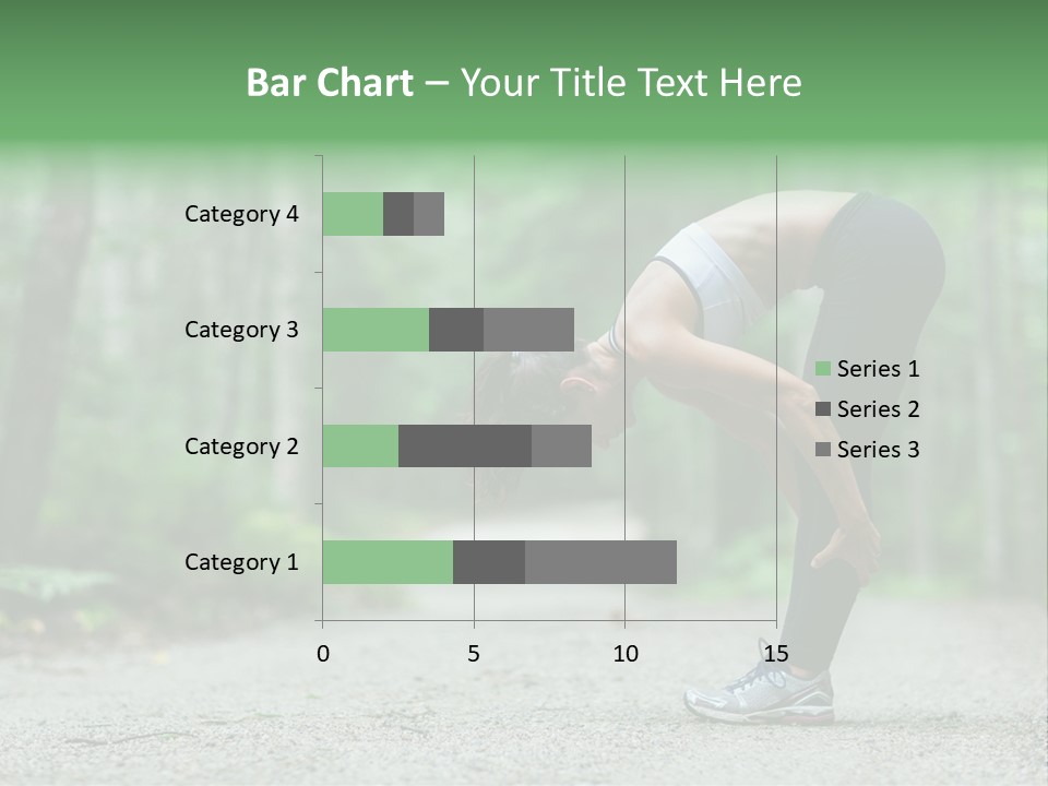 A Woman Doing Yoga In The Middle Of A Forest PowerPoint Template