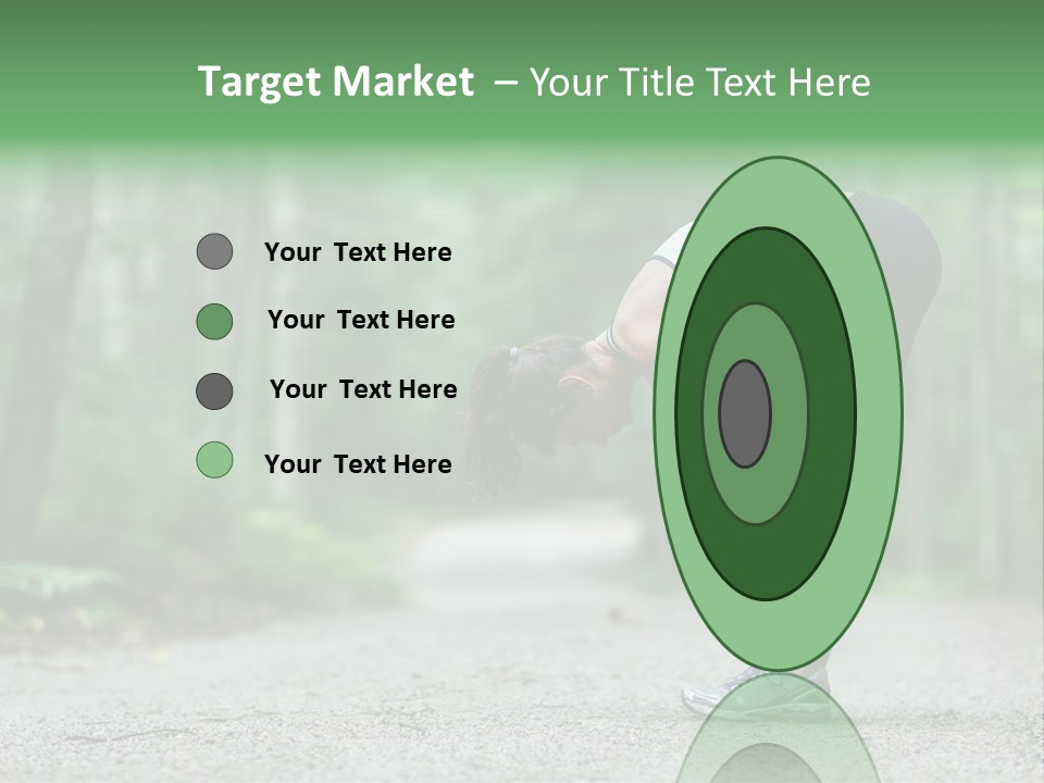 A Woman Doing Yoga In The Middle Of A Forest PowerPoint Template