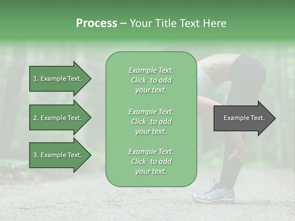 A Woman Doing Yoga In The Middle Of A Forest PowerPoint Template
