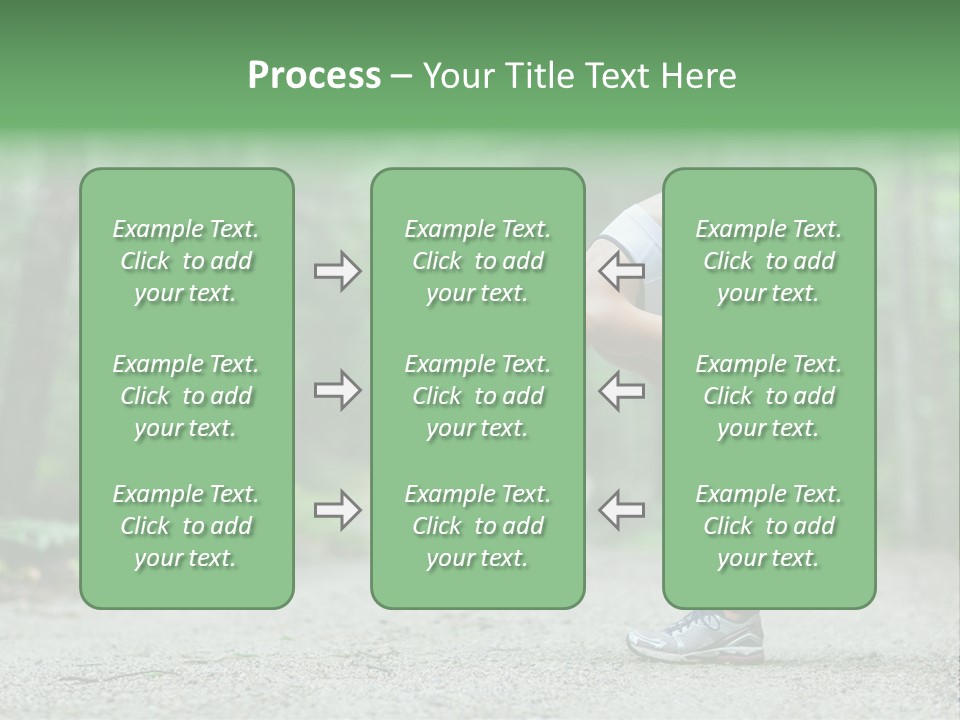A Woman Doing Yoga In The Middle Of A Forest PowerPoint Template
