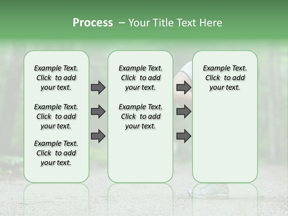 A Woman Doing Yoga In The Middle Of A Forest PowerPoint Template