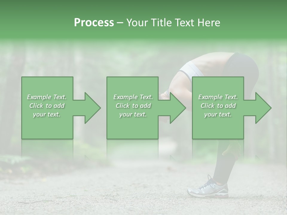 A Woman Doing Yoga In The Middle Of A Forest PowerPoint Template