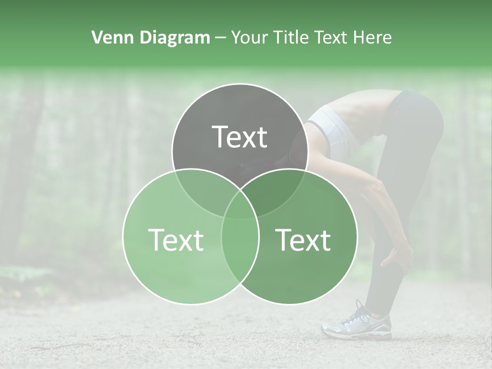 A Woman Doing Yoga In The Middle Of A Forest PowerPoint Template