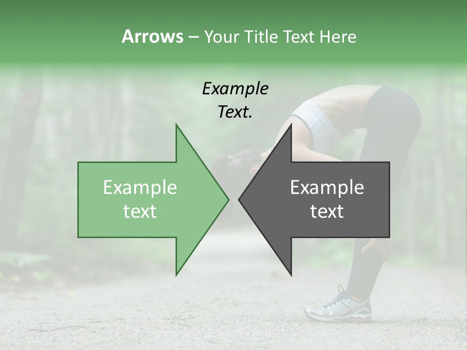 A Woman Doing Yoga In The Middle Of A Forest PowerPoint Template