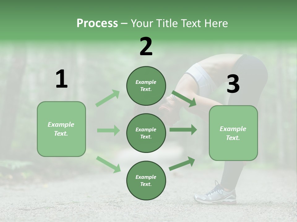 A Woman Doing Yoga In The Middle Of A Forest PowerPoint Template