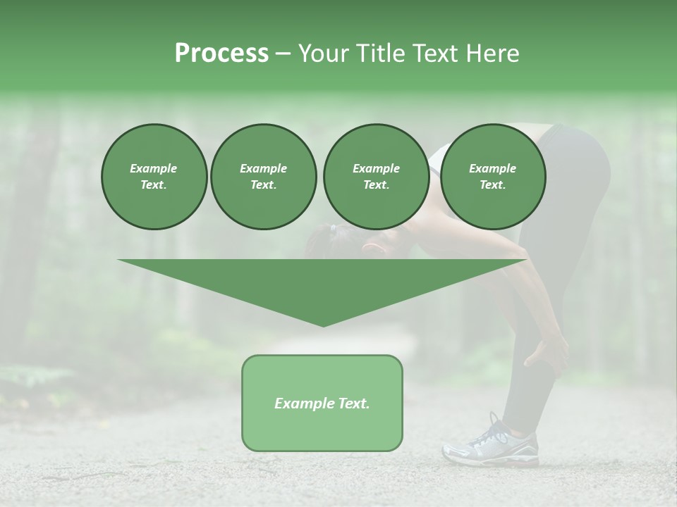 A Woman Doing Yoga In The Middle Of A Forest PowerPoint Template