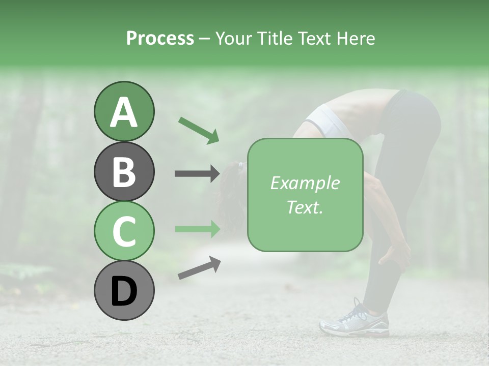 A Woman Doing Yoga In The Middle Of A Forest PowerPoint Template