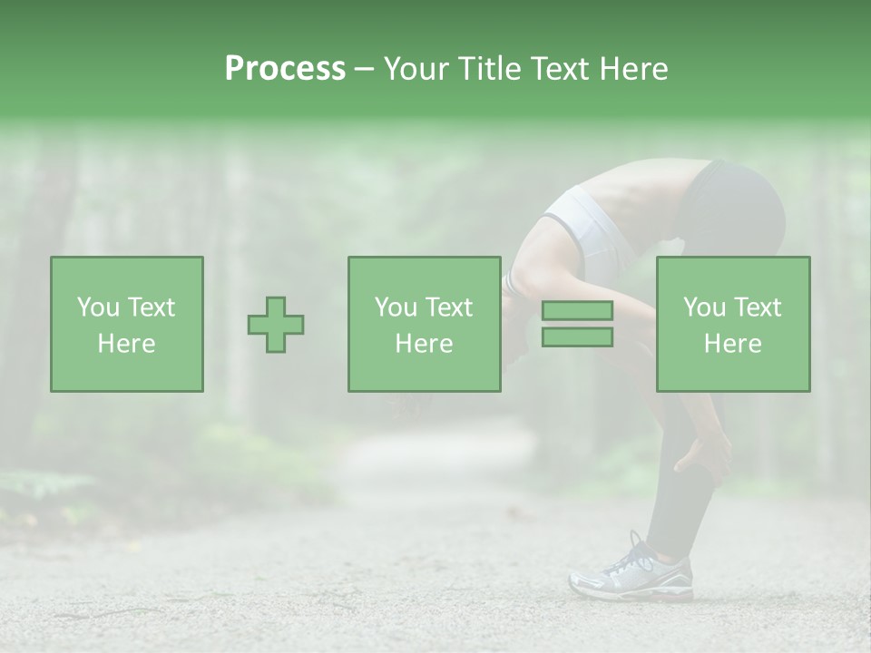 A Woman Doing Yoga In The Middle Of A Forest PowerPoint Template