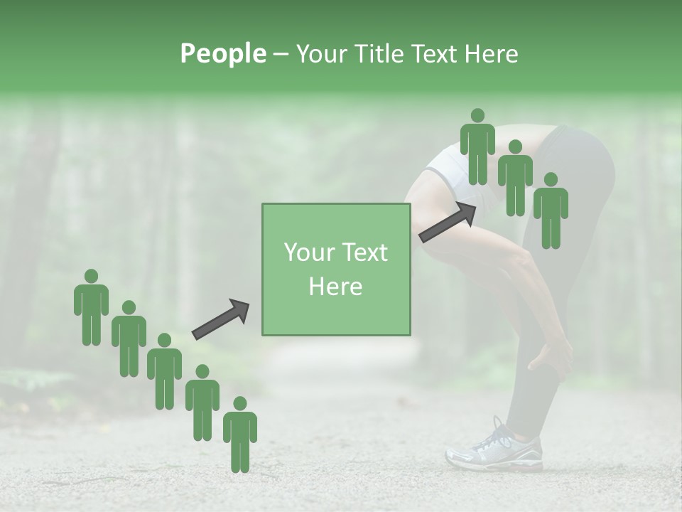 A Woman Doing Yoga In The Middle Of A Forest PowerPoint Template