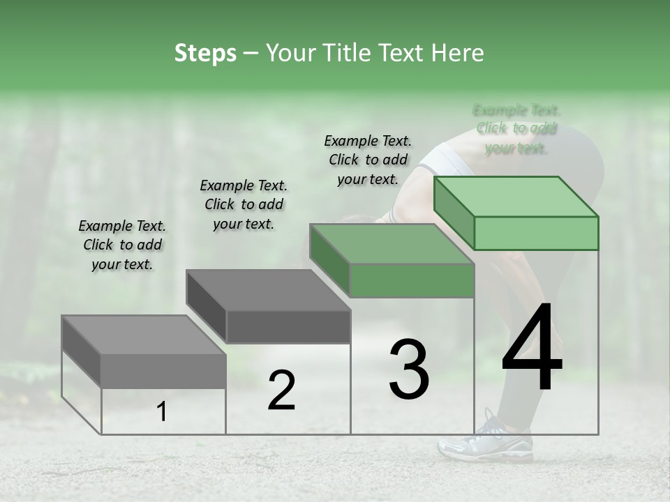 A Woman Doing Yoga In The Middle Of A Forest PowerPoint Template