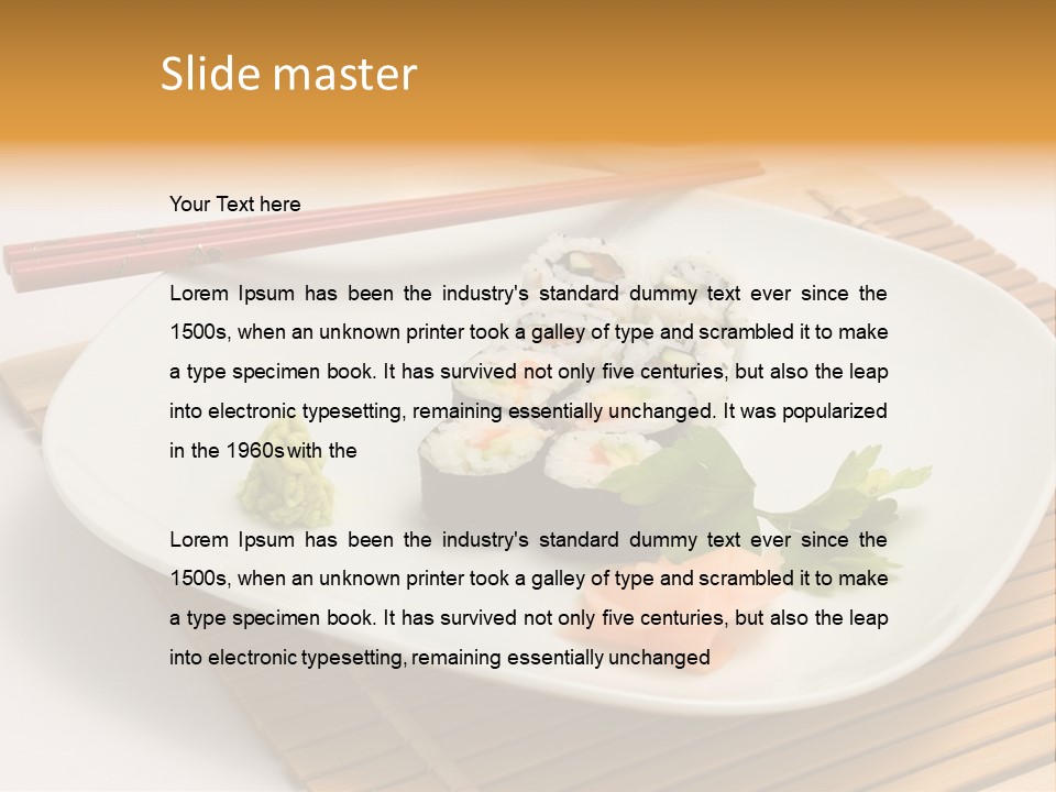 Isolated Food Product PowerPoint Template