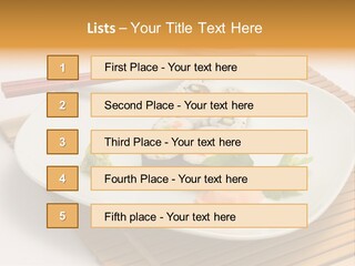 Isolated Food Product PowerPoint Template