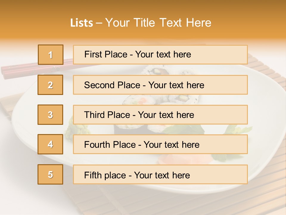 Isolated Food Product PowerPoint Template