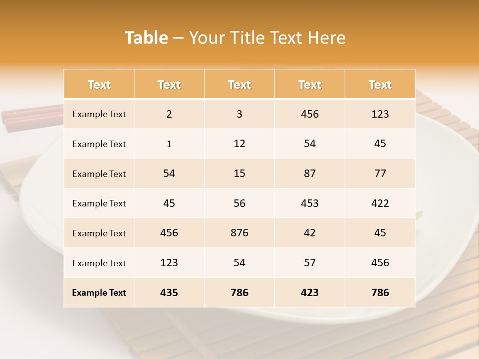Isolated Food Product PowerPoint Template
