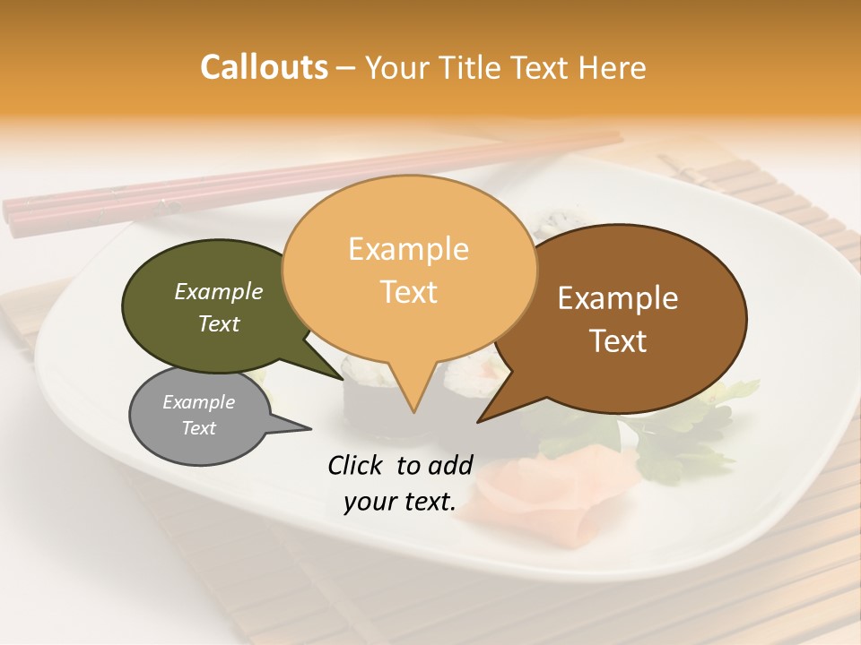Isolated Food Product PowerPoint Template