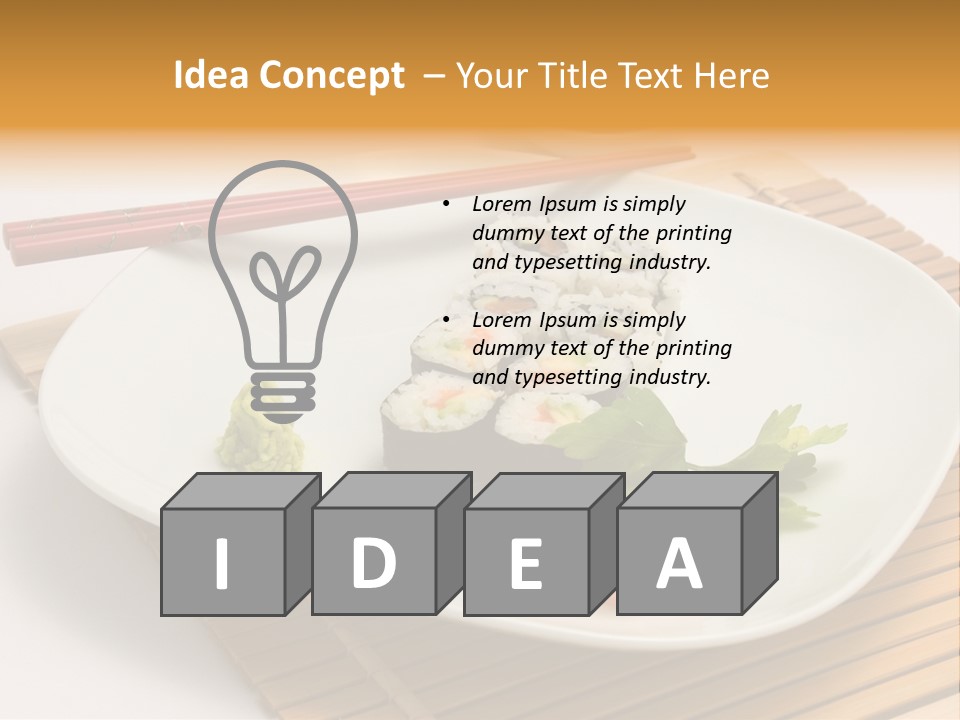 Isolated Food Product PowerPoint Template