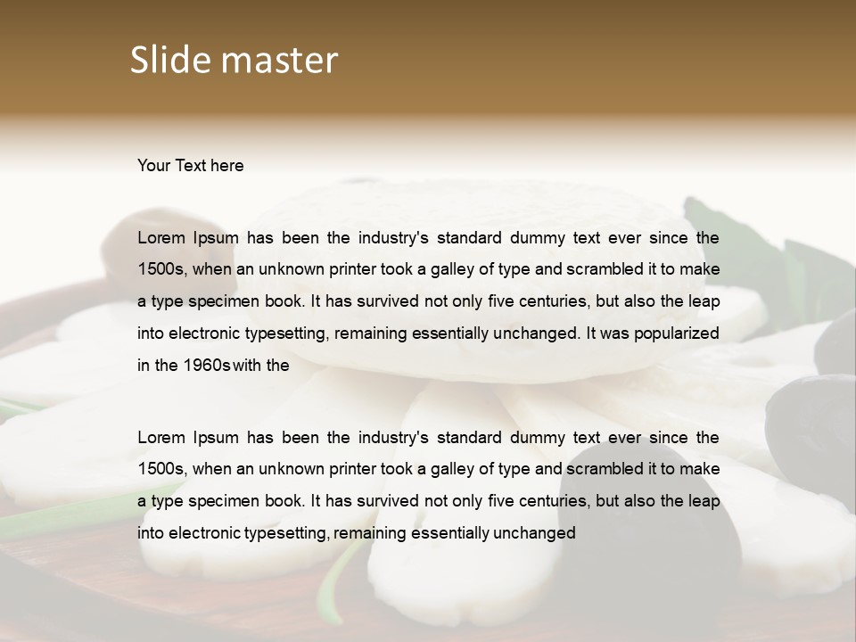 Isolated Food Product PowerPoint Template