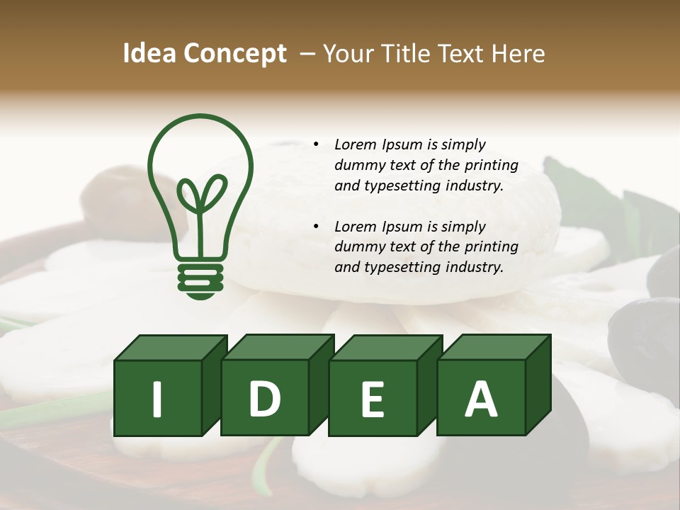 Isolated Food Product PowerPoint Template