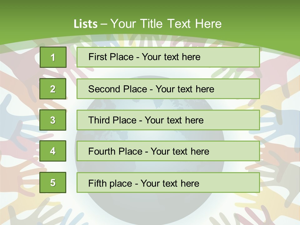 Hand Arm People PowerPoint Template