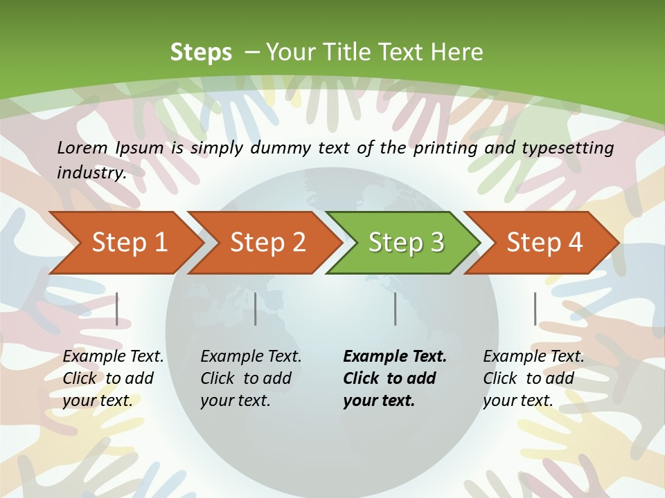 Hand Arm People PowerPoint Template