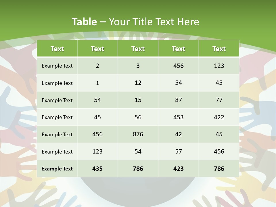 Hand Arm People PowerPoint Template