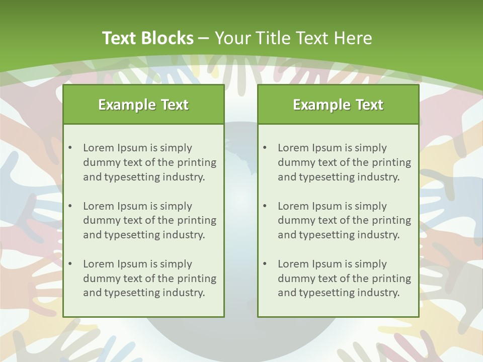 Hand Arm People PowerPoint Template