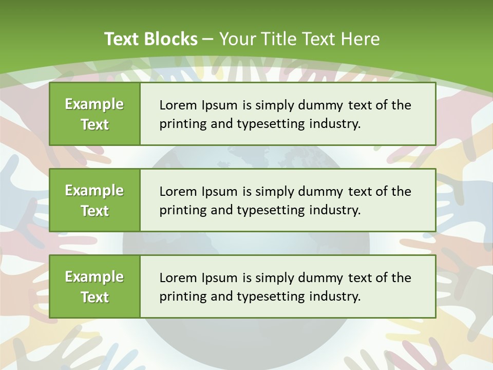 Hand Arm People PowerPoint Template