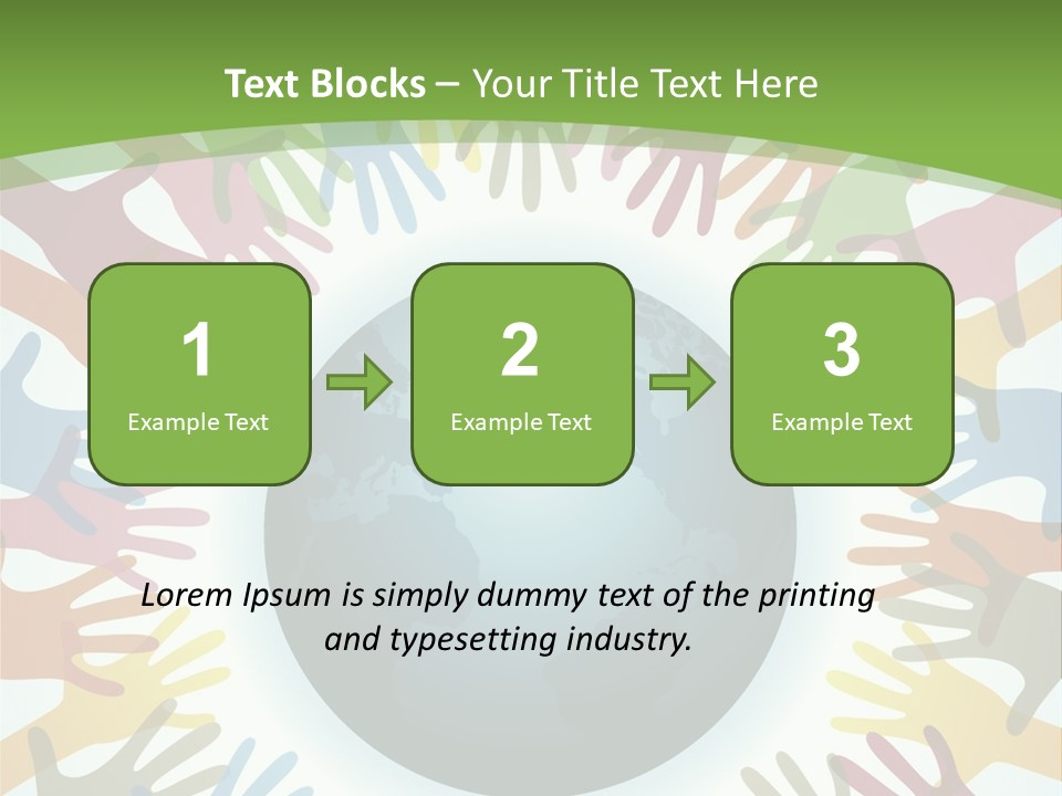 Hand Arm People PowerPoint Template