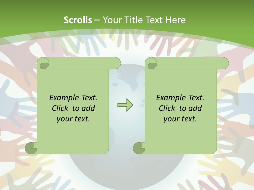 Hand Arm People PowerPoint Template