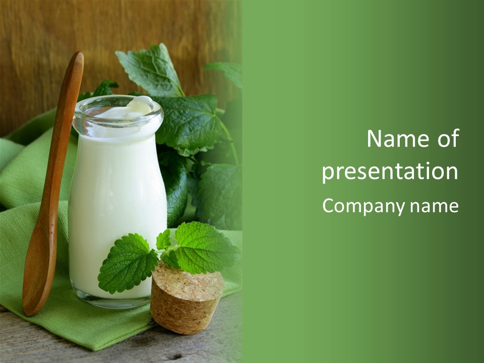 Ingredient Close Up Food PowerPoint Template