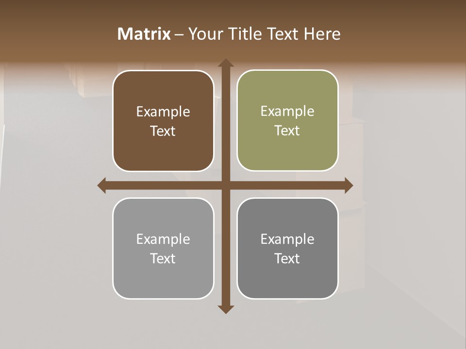 Business Inside Cardboard PowerPoint Template
