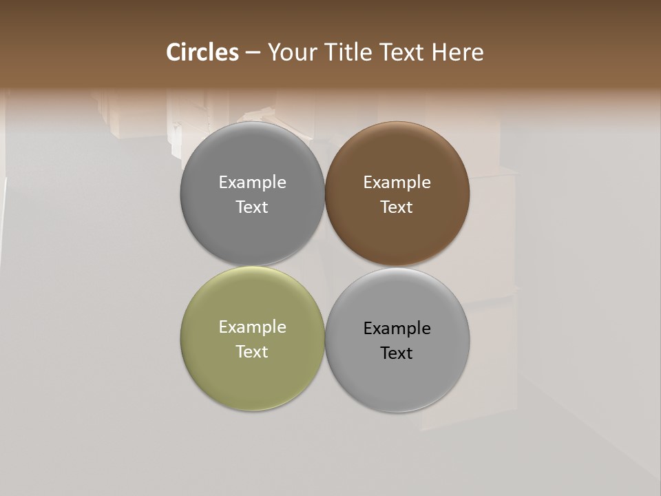 Business Inside Cardboard PowerPoint Template