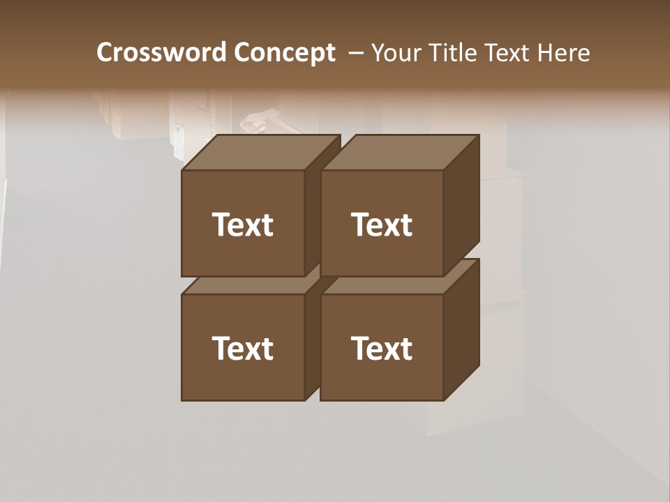 Business Inside Cardboard PowerPoint Template