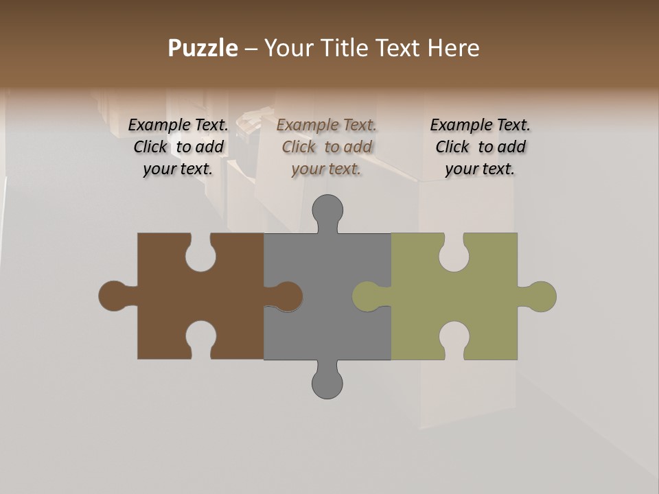 Business Inside Cardboard PowerPoint Template