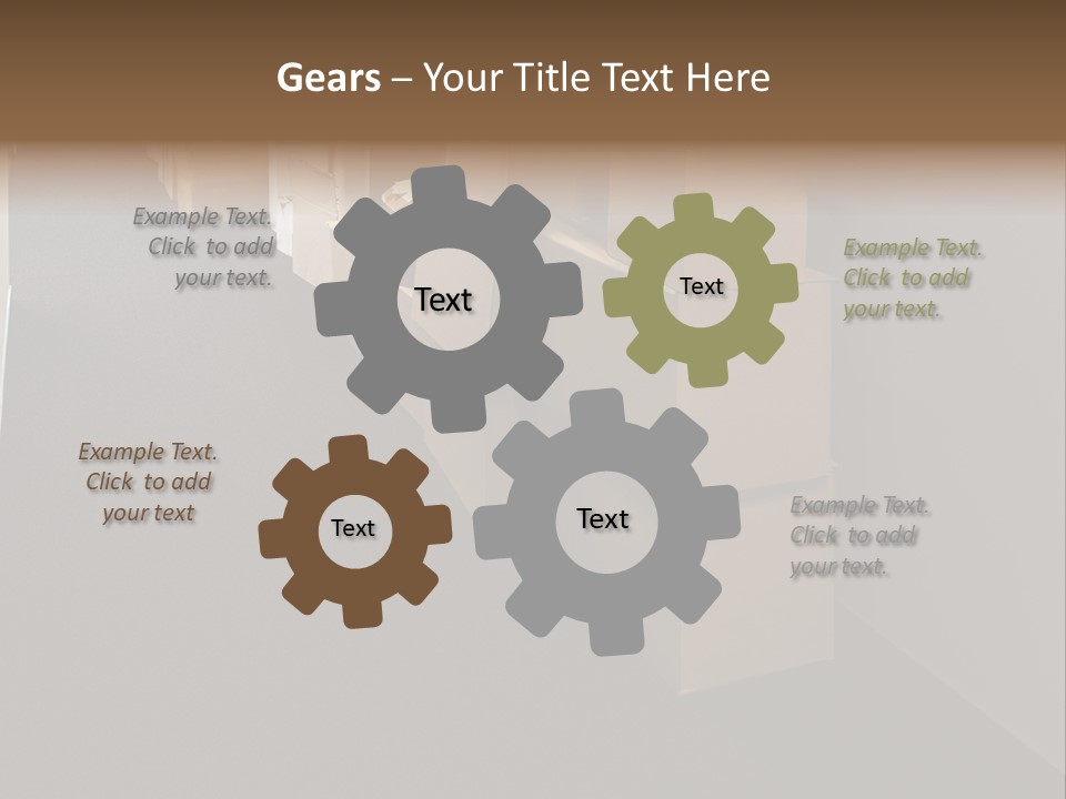 Business Inside Cardboard PowerPoint Template