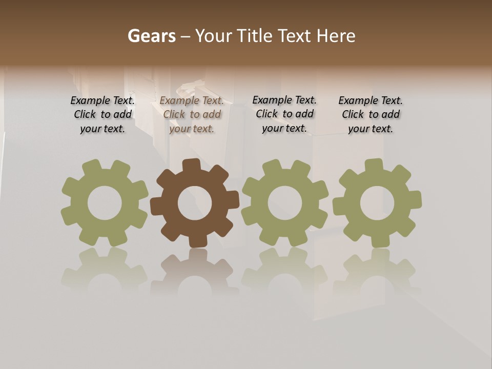 Business Inside Cardboard PowerPoint Template