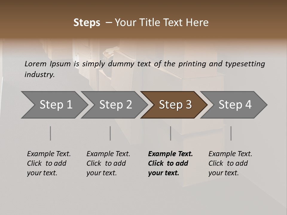 Business Inside Cardboard PowerPoint Template