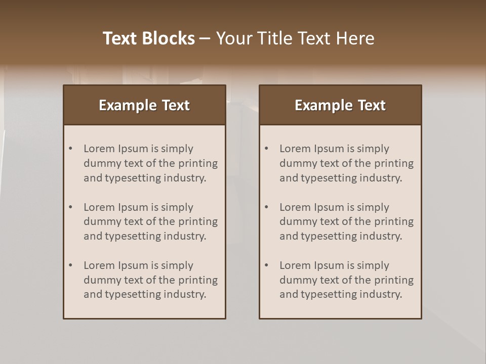 Business Inside Cardboard PowerPoint Template