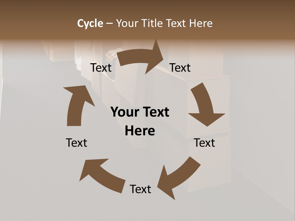 Business Inside Cardboard PowerPoint Template
