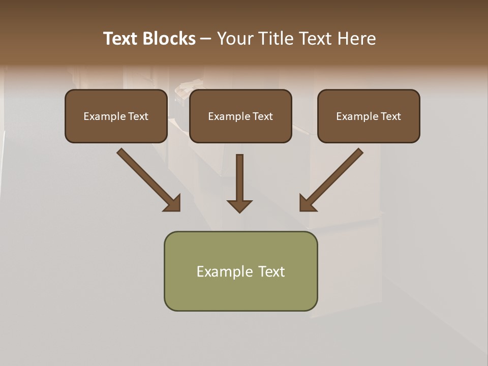 Business Inside Cardboard PowerPoint Template