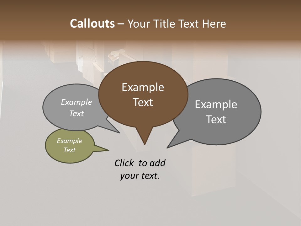 Business Inside Cardboard PowerPoint Template