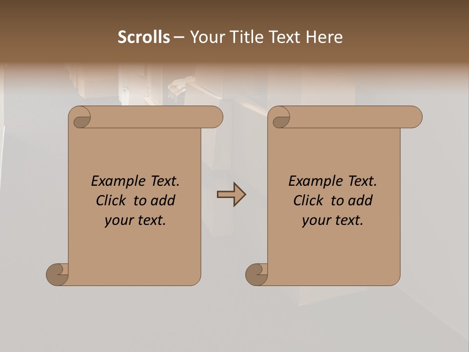 Business Inside Cardboard PowerPoint Template