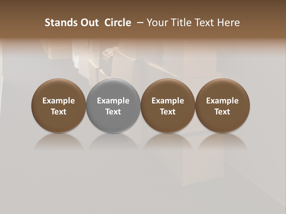 Business Inside Cardboard PowerPoint Template